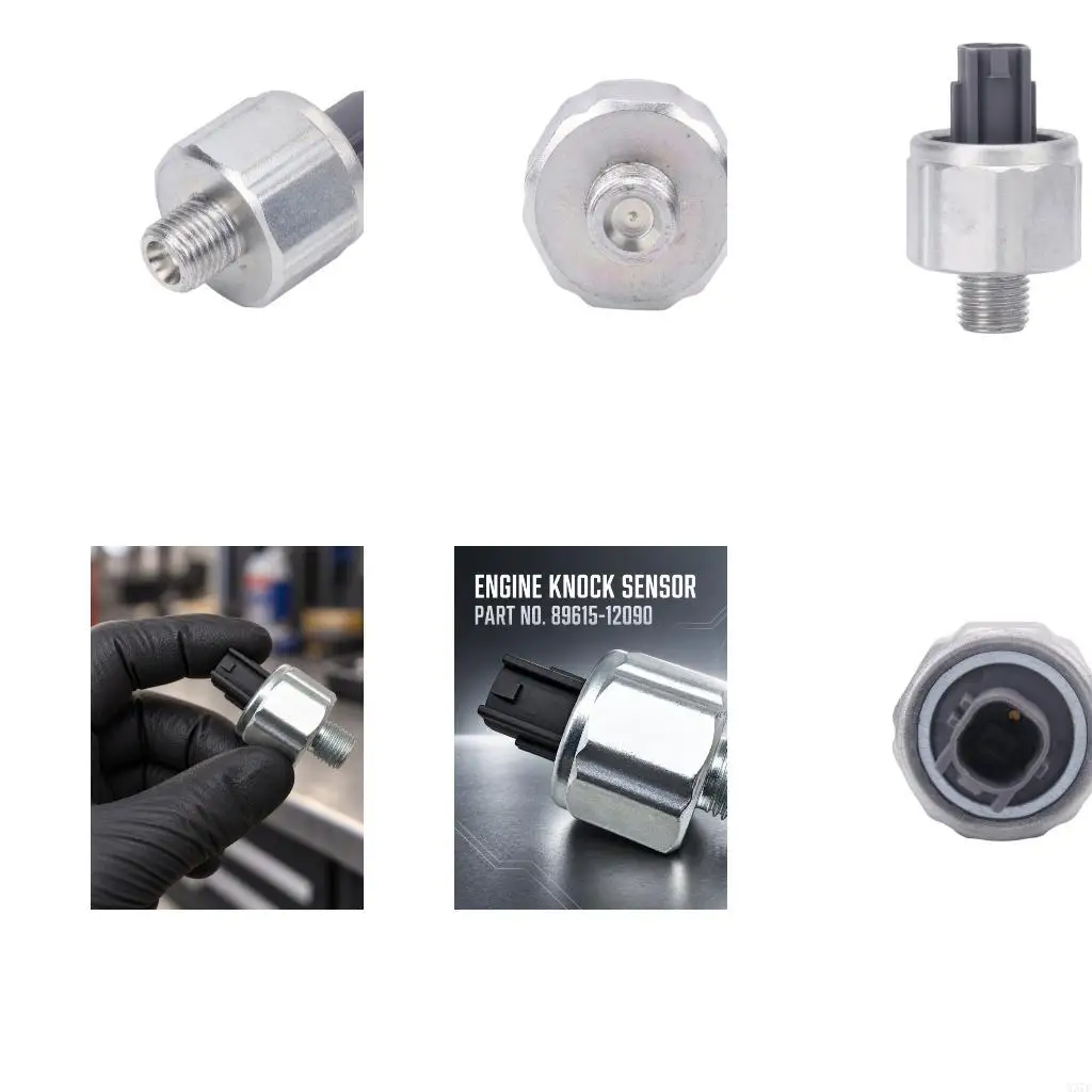 Automotive Engine Control 89615-12090 with 2-Pin Electrical Connection, Threaded Mounting End, and Integrated X37F