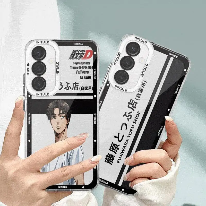 Japan Anime Initial D Transparent Soft Case For Samsung Galaxy A53 A54 A73 A34 A33 A25 A24 A13 A14 A15 5G funda TPU Phone Case