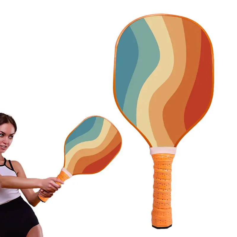 Pickle Ball Rackets Wood Paddles With Ergonomic Design Wooden Ball Paddles Portable Set For Birthday New Year Christmas