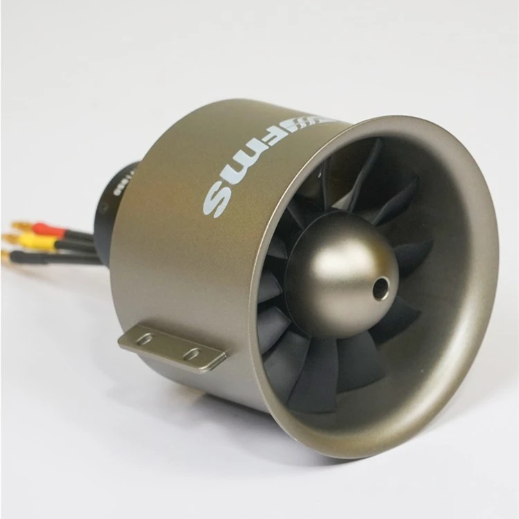 FMS 90mm Pro 12-Blades Metal Ducted Fan EDF with 4068 1850KV 6S Inrunner Brushless Motor for RC Airplane Ducted Fan Plane