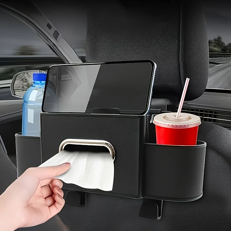 Car Seat Back Organizer with Tray Table & Cup Holders product image