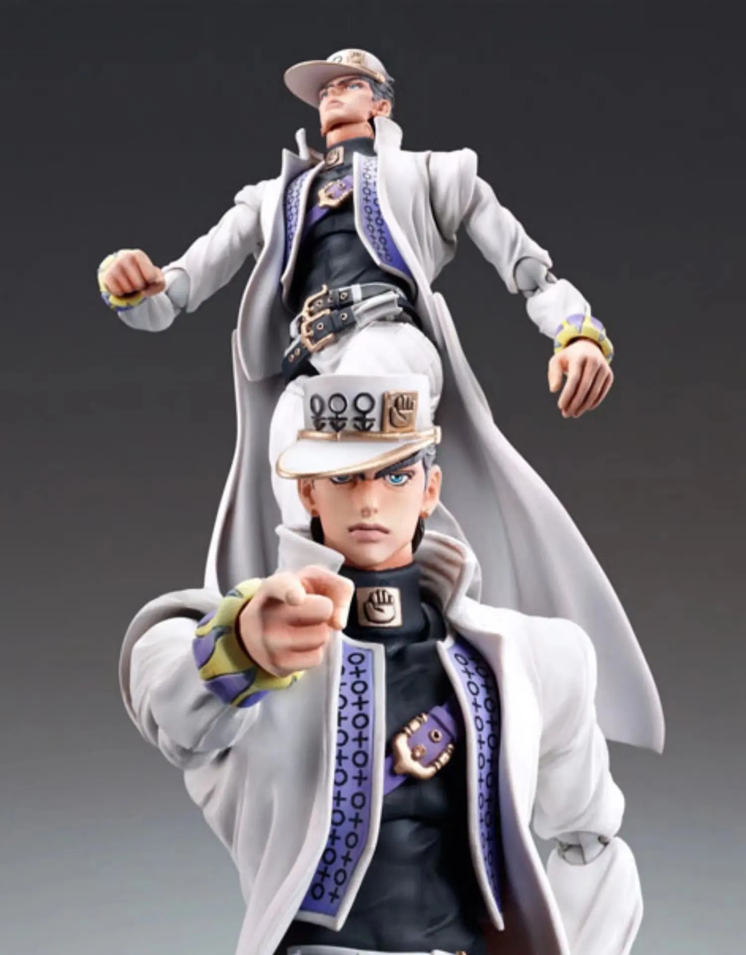 Anime JoJo dziwaczna postać przygodowa Kujo Jotaro figurka PVC posąg Model ozdoba zabawka dla dzieci prezent