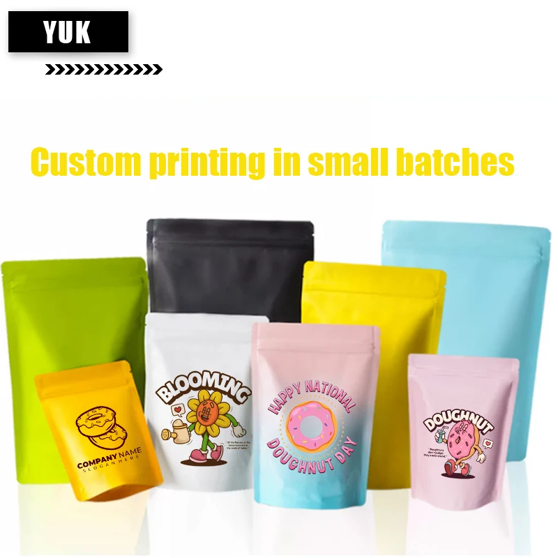 Customized Color Aluminum Foil Plastic Bag, Delicate Self-Sealing Tea Dog Food Sealed Bag, Large Food Bags