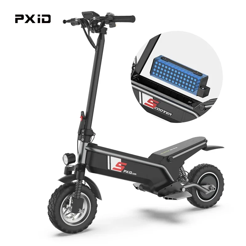 

Popular escooter trike outdoor sports 48V 500W electro scooter folding pxid f1 e scooter for adults with seat