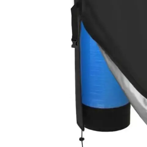 Black Oxford Cloth Waterproof Dustproof UV Protection Cover With Adjustable Drawstring For Water Softener System 64x40x16 Inch