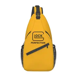 Tiro tático esportivo Glock Sling Chest Bag, mochila de ombro crossbody personalizada para homens, ciclismo, mochila camping