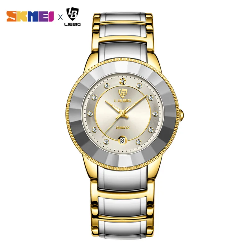 Business Mens Watches New Style Luxury Watch Men Gold Stainless Steel StrapTme Date Quartz Wristwatches Clock relogio masculino