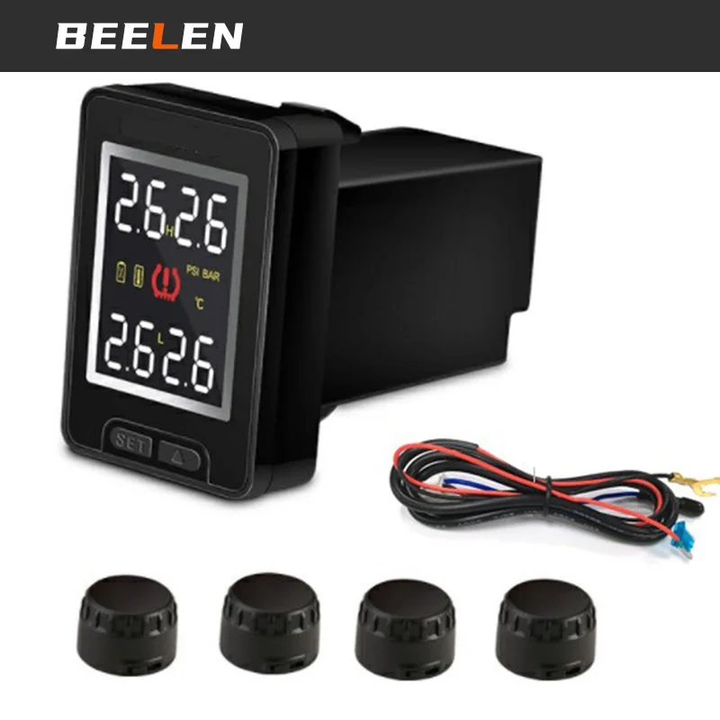 Built-in Auto Wireless TPMS Tire Pressure Monitoring System For Suzuki Jimny JB64 JB74W 2019 2023 Accessories with LCD Display