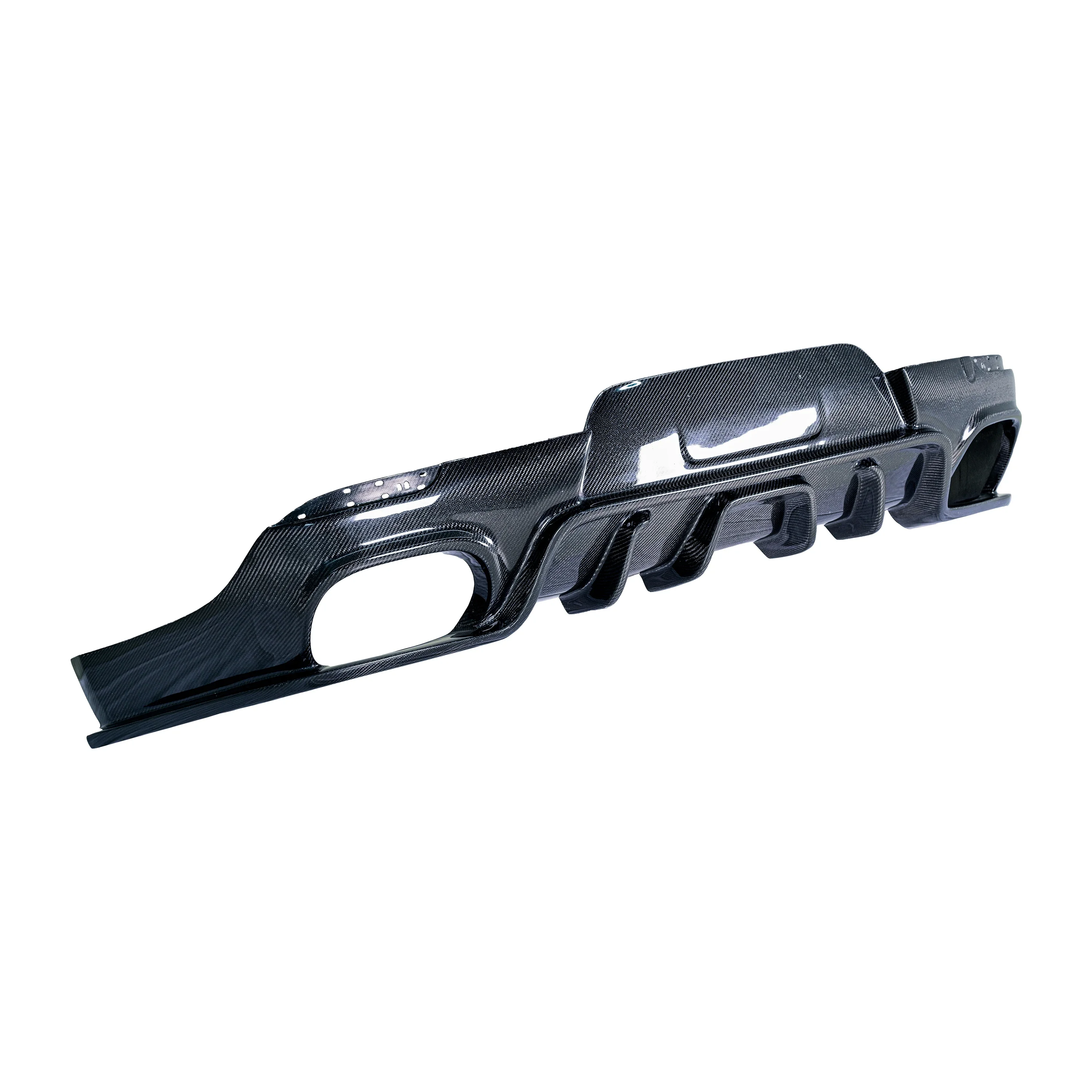 KM High Quality Carbon Fiber Rear Diffuser Lip Bumper for 2014-2016  Panamera 970.2 Auto Protection Upgrade FXX Style