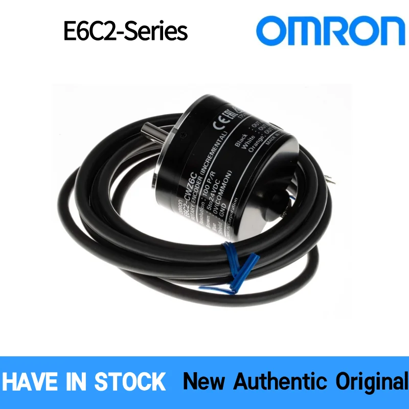 OMRON E6C2 Incremental Rotary Encoder Solid Shaft 100P/R Voltage Output Anti-Oil IP50