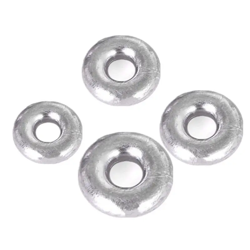 Anello tipo piombo Sinker Hollow Sinker 20g/30g/40g/50g/60g/80g/100g pesi di piombo accessori per attrezzatura da pesca in mare