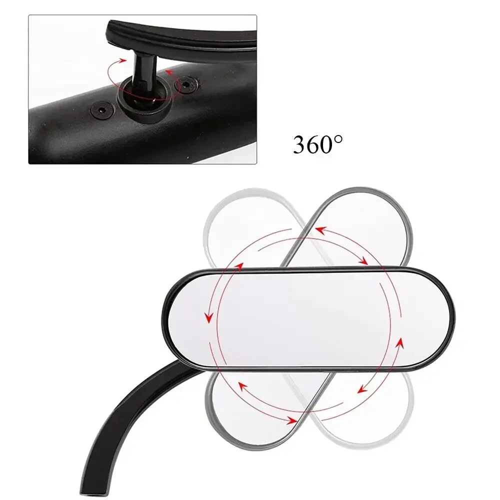 Motorcycle Rearview Mirror M8 M10 Mini Black Mirror For Harley Road King Street Electra Glide Road Glide Dyna Softail1982-2020 image 5