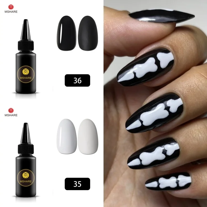 

MSHARE TPO бесплатно Черный Белый Гель Набор Сменный лак для ногтей 30 мл 2 шт.