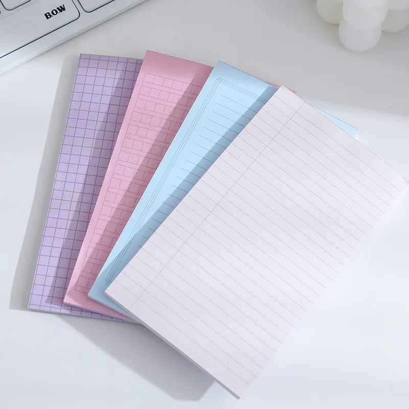 Ins Color Simple Style Memo Pad Creative Office Message Paper Student Functional Daily Plan Notepad School Stationery 50 Sheets