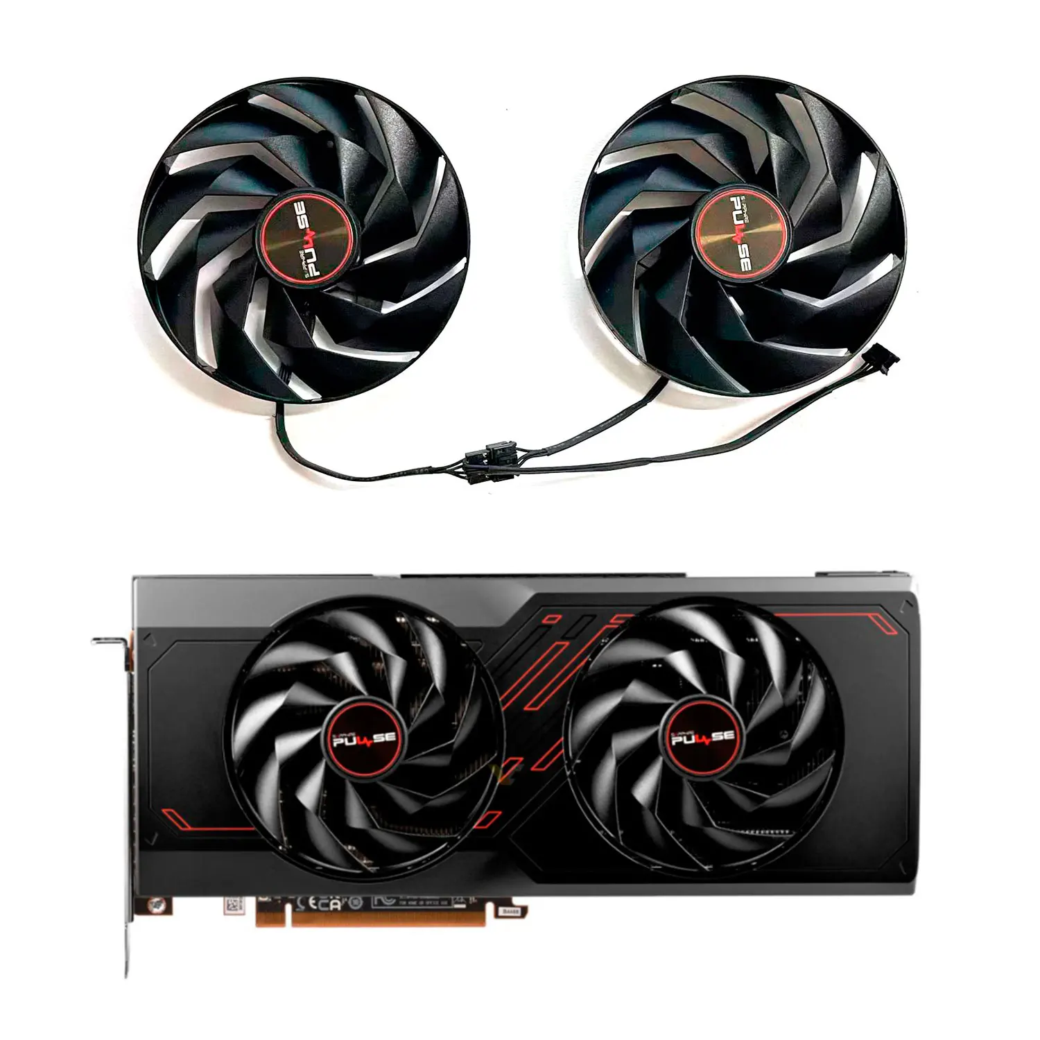 New cooling fan 95MM 4PIN FD10015M12D for SAPPHIRE Radeon RX7600XT 7700XT 7800XT PULSE GPU fan
