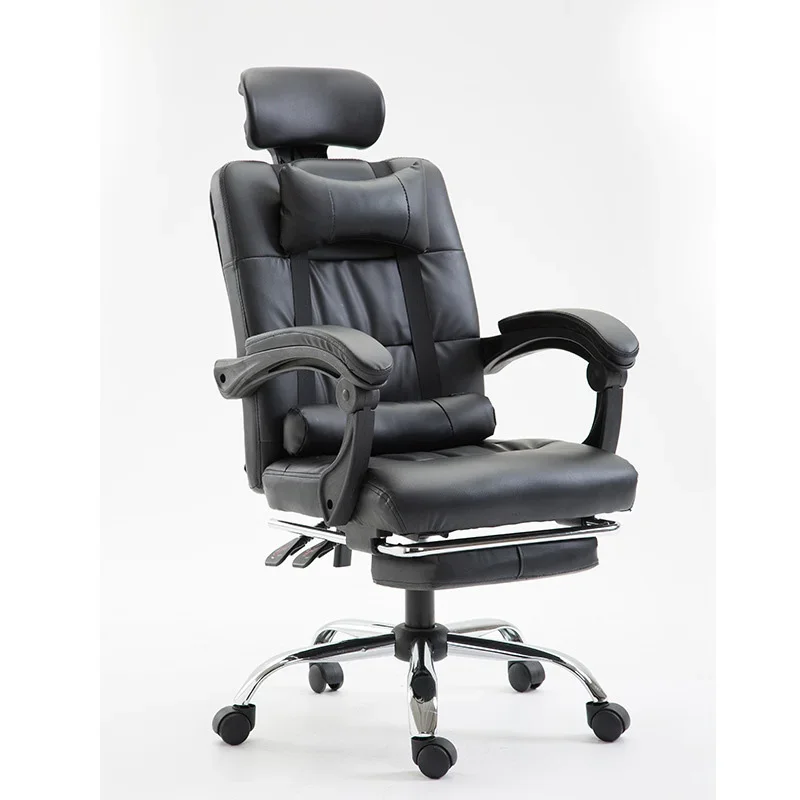 

Home Office Reclining Boss Chair Lift Swivel Chair Massage Footrest Executive