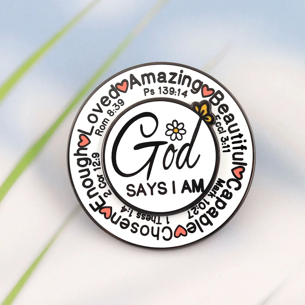 Christian Bible Verse Enamel Pin 