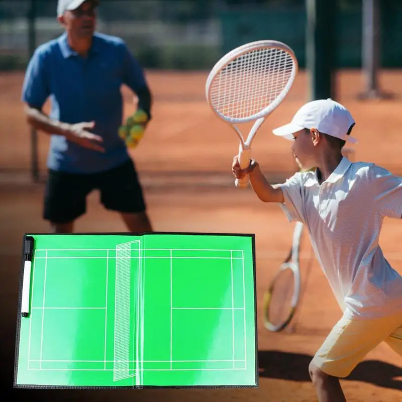 Tennis Clipboard For Coaches Coaching Board Coaches Clipboard Tennis Board Dry Erase Clipboard Foldable Coaching Clipboard Field