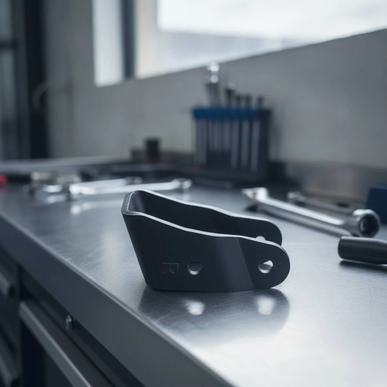 Golf Cart Mounting Bracket Matte Black Support Bracket Heavy-Duty Powder-Coated for Mechanics, Workshop
