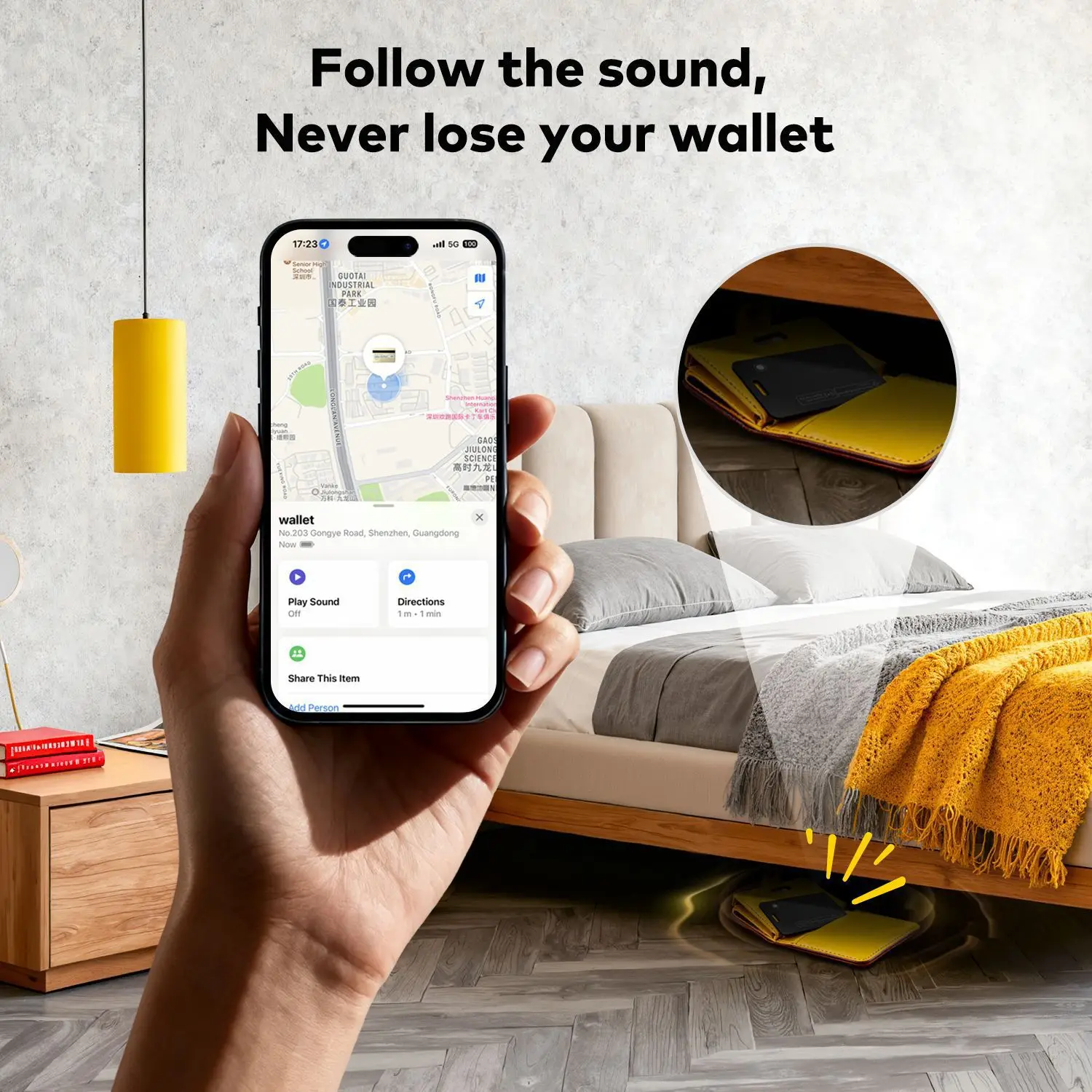 ICARD Google IOS ITAG Locator Global Positioning Finder Anti-Lost Tracker Dual System لنظام iOS وAndroid