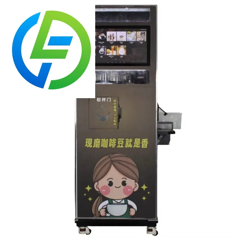 Customizable High Productivity Versatile Touch Screen Coffee Vending Machine New Condition