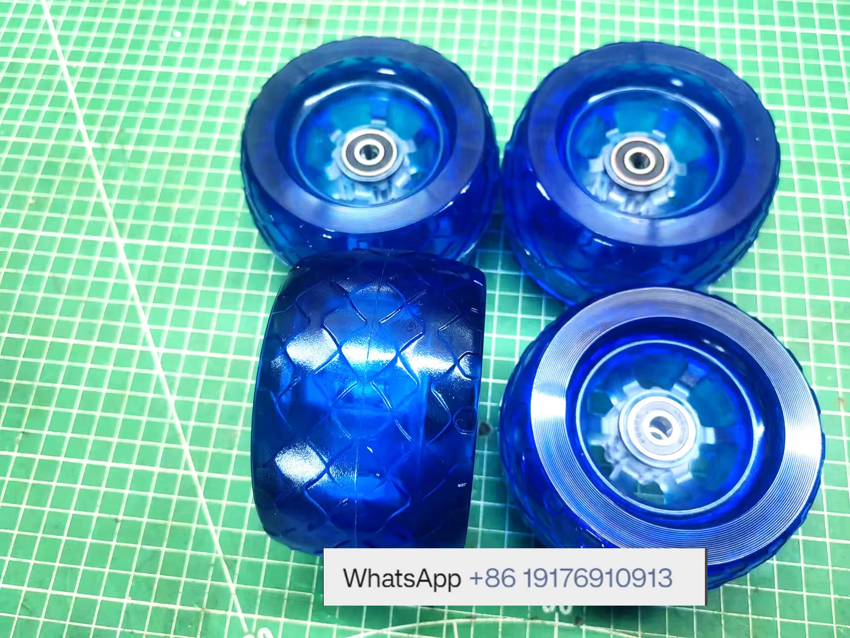 Electric skateboard 105mm luminous wheel transparent wheel, off-road wheel universal accessories
