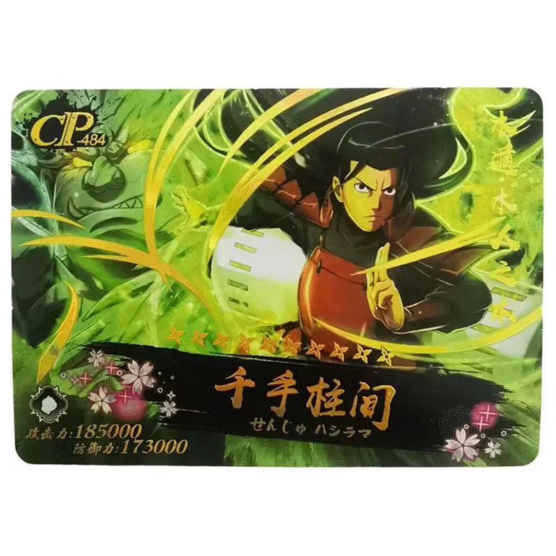 Anime NARUTO Rare CP Refraction Foil Konan Senju Hashirama Uchiha Sasuke Kakashi Toys for boys Collectible Card Birthday Present