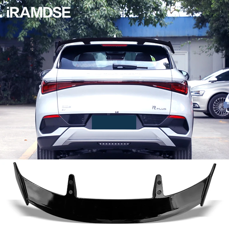 

Black Spoiler for BYD ATTO 3 Yuan Plus Carbon Surface Type TE Rear Trunk Windshield Roof Wing Accessories