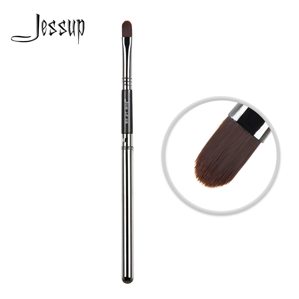 Jessup Lip Brush Professional Lip Makeup Brushes for Lipstick Streak-Free Application,Small Tongue Shape Contour Define Lips