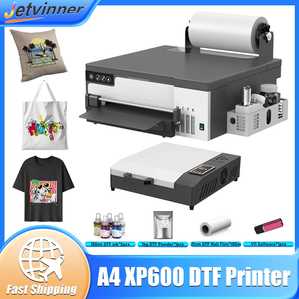 

A4 DTF Printer For Epson XP600 head Directly to Film Transfer Printer For all Fabric T shirt Printing Machine impresora dtf a4