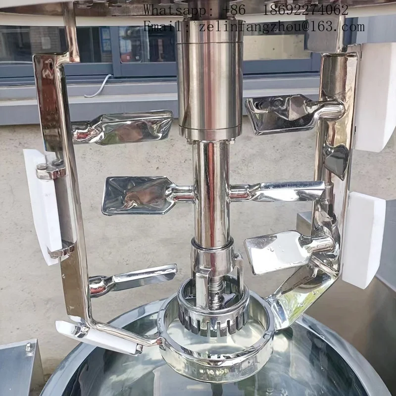50L Stainless Steel Vacuum Heating Homogenizing Emulsifier Mixer Cosmetic Cream Lotion High Shear Easy Clean Heavy Duty