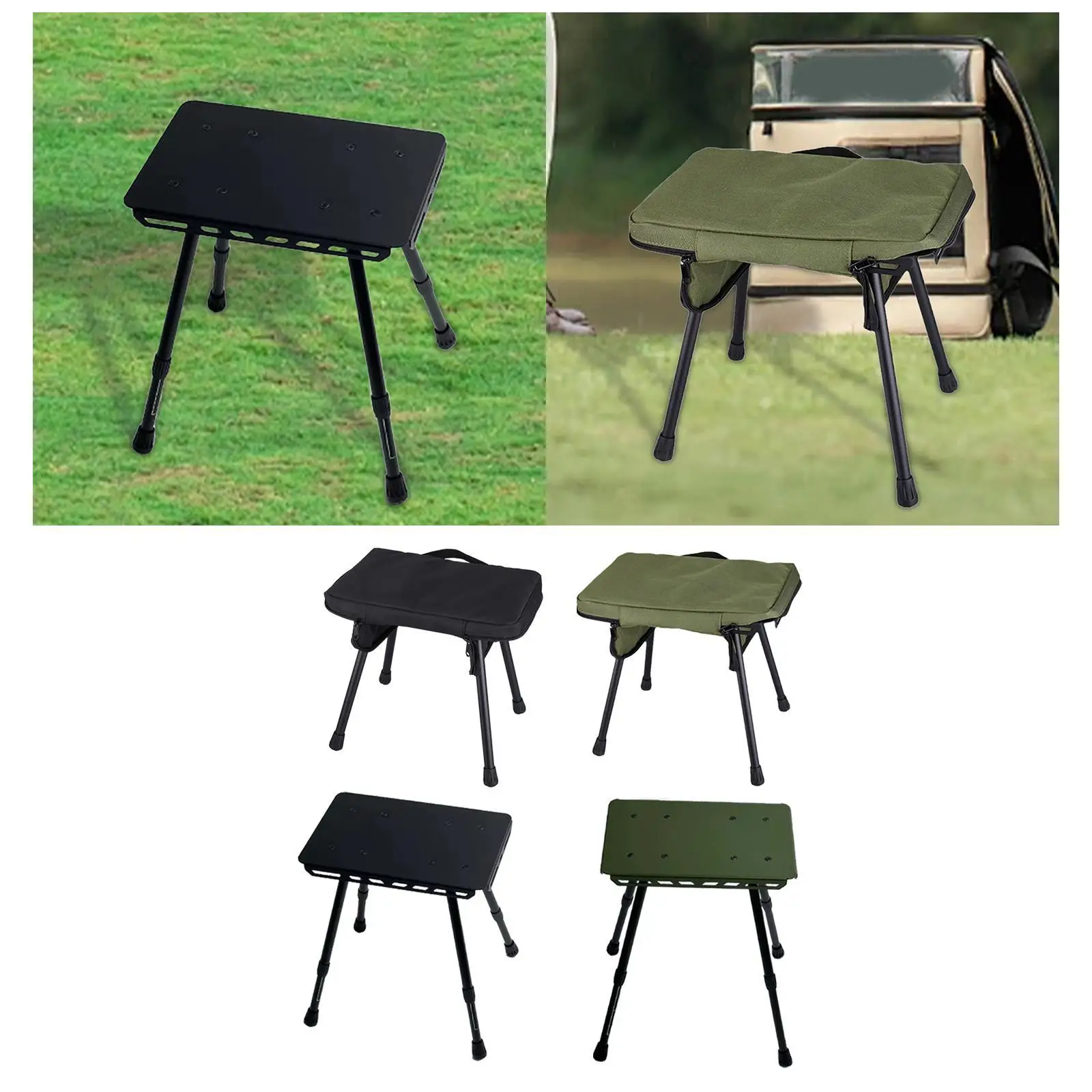 Portable Camping Stool with Handbag Small Folding Chair for Garden Patio Concert Mini Folding Stool Outdoor Backpacking Travel