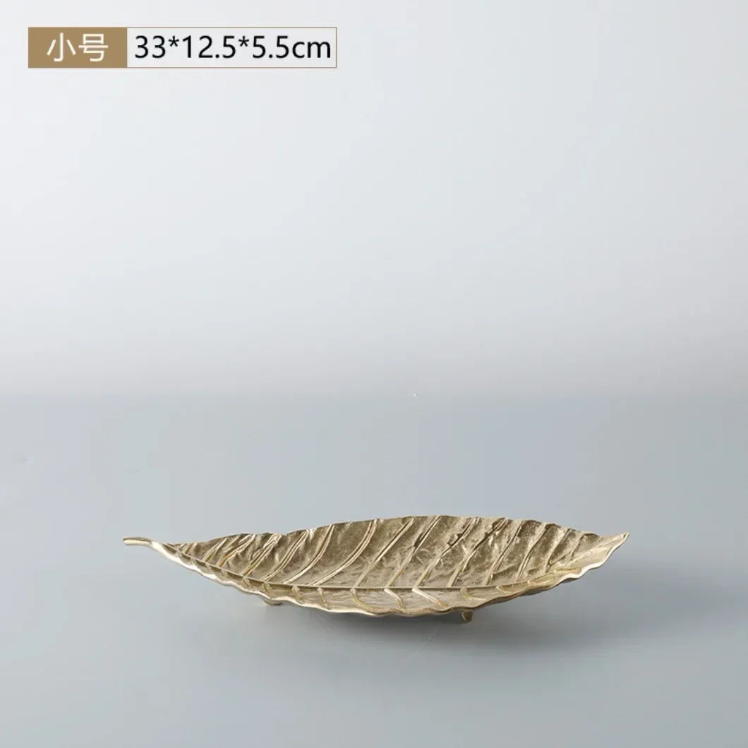 American light luxury creative all-copper fruit plate soft decoration design villa hotel model room restaurant