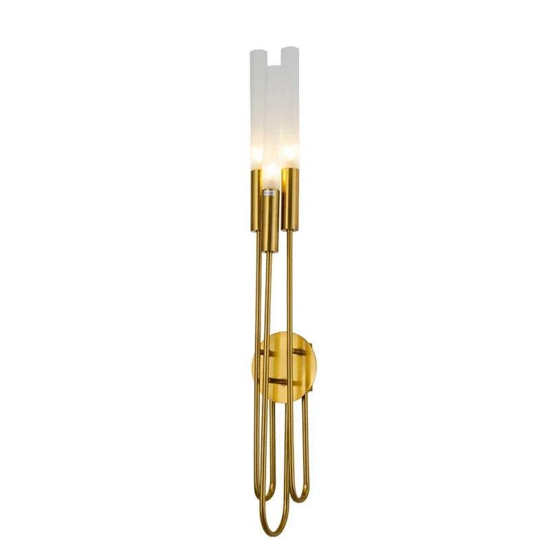 Nordic Strip Three-Head Wall Lamp Living Room Hotel Corridor Aisle Bedroom Bathroom Mirror Front Kitchen Dining Room Wall Light