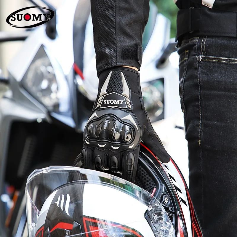 Waterproof Touchscreen Winter Motorcycle Gloves Men Women Motocross Riding Gloves Non-Slip Thermal Warm Black/Red S-3XL 1Pair