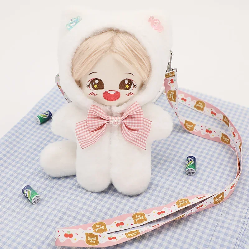 Doll Clothes Doll Bag for 20cm Dolls Plush Doll's Outing Bag Doll Accessories Cultivate Hands-on Ability Children's Gift Toys