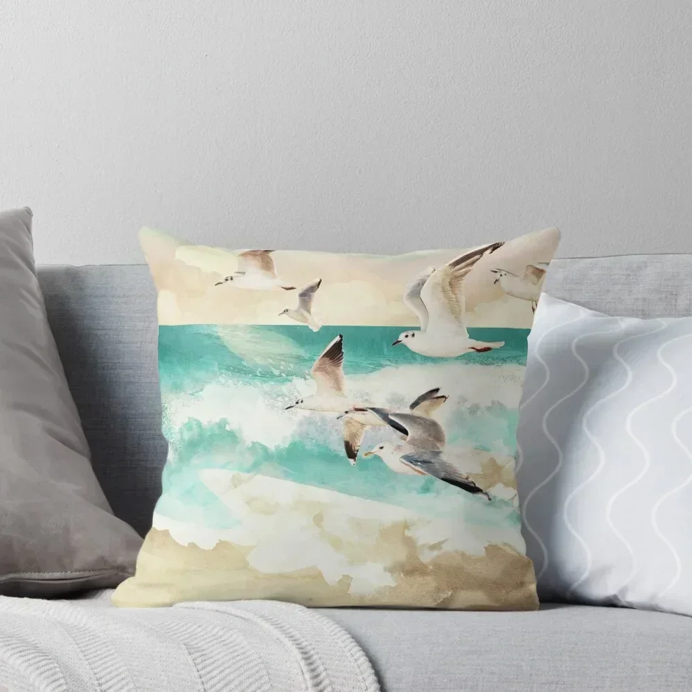 Summer Flight Throw Pillow pillow pillowcase Christmas Pillows Christmas Pillow Cases Decorative Cushion
