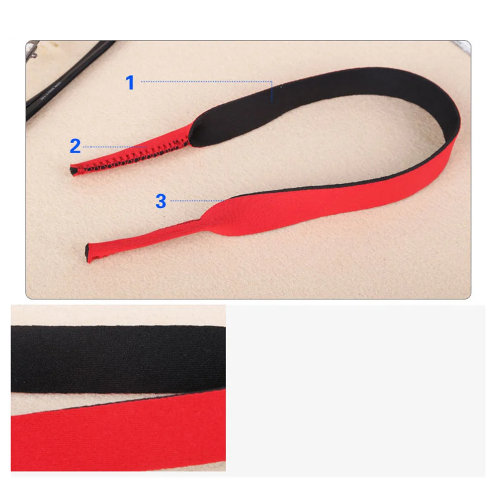 

Red Neoprene Eyewear Retainer Adjustable Lanyard for Sunglasses Reading Glasses Swimming Goggles Anti-Slip Durable Comfortable