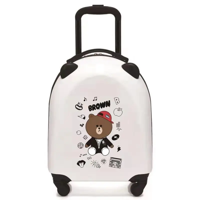Children's Suitcase Cartoon Boarding Box Universal Wheel Travel Pull Rod Password Combination Box Put Away Clothes Organizer