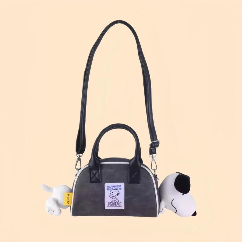 Snoopy Doll Crossbody Bag Kawaii Large Capacity Portable Handbag Storage Bag Ins Korean Cartoon Anime Friends Birthday Gift
