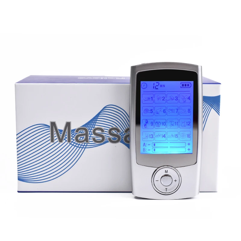16 Modes Electric EMS Acupuncture Tens Muscle Stimulator Body Massage Digital Therapy Slimming Machine Electrostimulator