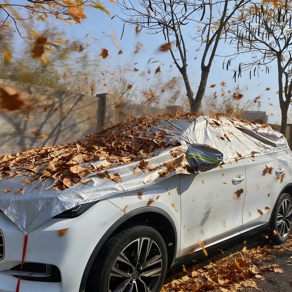 

1 Pack Heavy Duty Thickened Oxford Car Cover – All Weather Outdoor Vehicle Cover for Most SUVs & Trucks, Windproof Winter Storag