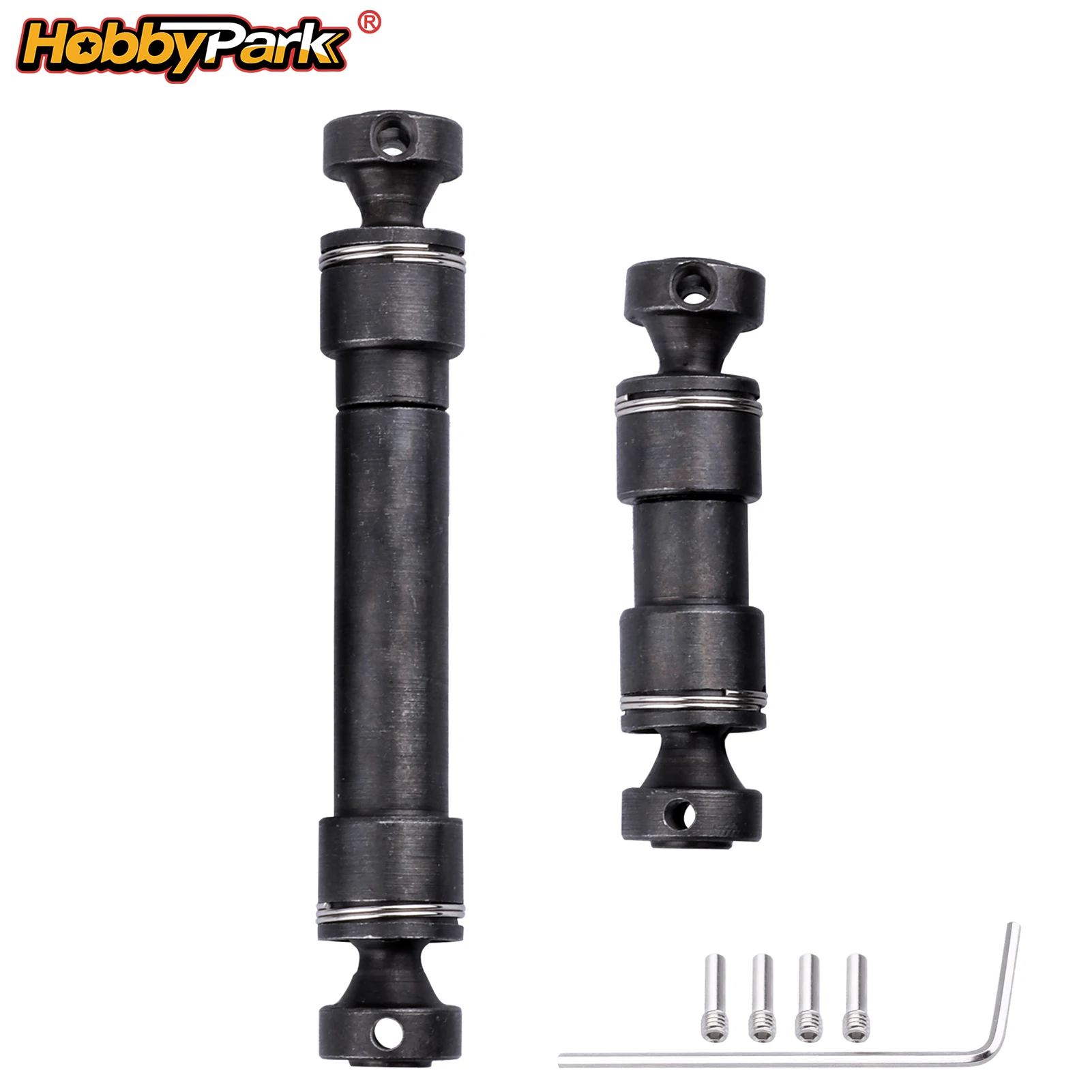 

HobbyPark Steel Driveshafts Replacement for Traxxas 1/16 Mini E-Revo Summit Slash RC Monster Truck
