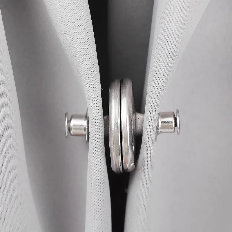 2/40x Magnetic Curtain Clips Double Sided Magnetic Suction Curtain Magnets Closure Prevent Light Leaking Keep Closed for Bedroom
