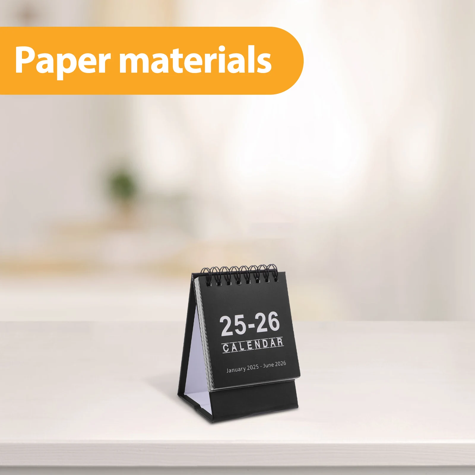Mini Monthly Notepad Calendar 2025 2026 Desk Stand Easel Paper Planner Standing Small Decorative Functional Compact