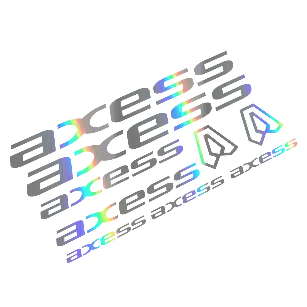 Etiquetas adhesivas para cuadro de bicicleta Axess, kit de calcomanías para ciclismo