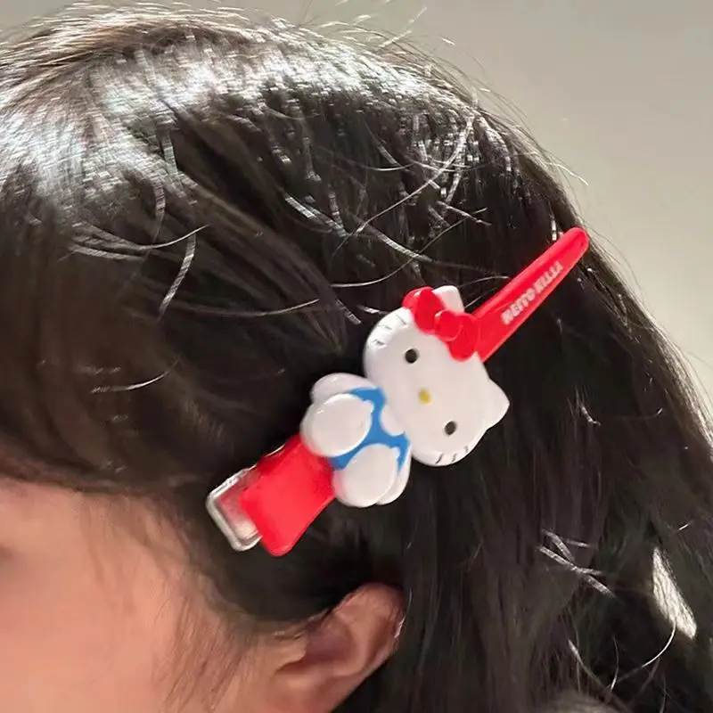 

Sanrio Hello Kitty Hair Clip Cartoon Anime Hairpin Lady Bangs Side Barrette Makeup Tools Girls Headwear Hair Accessories Gifts