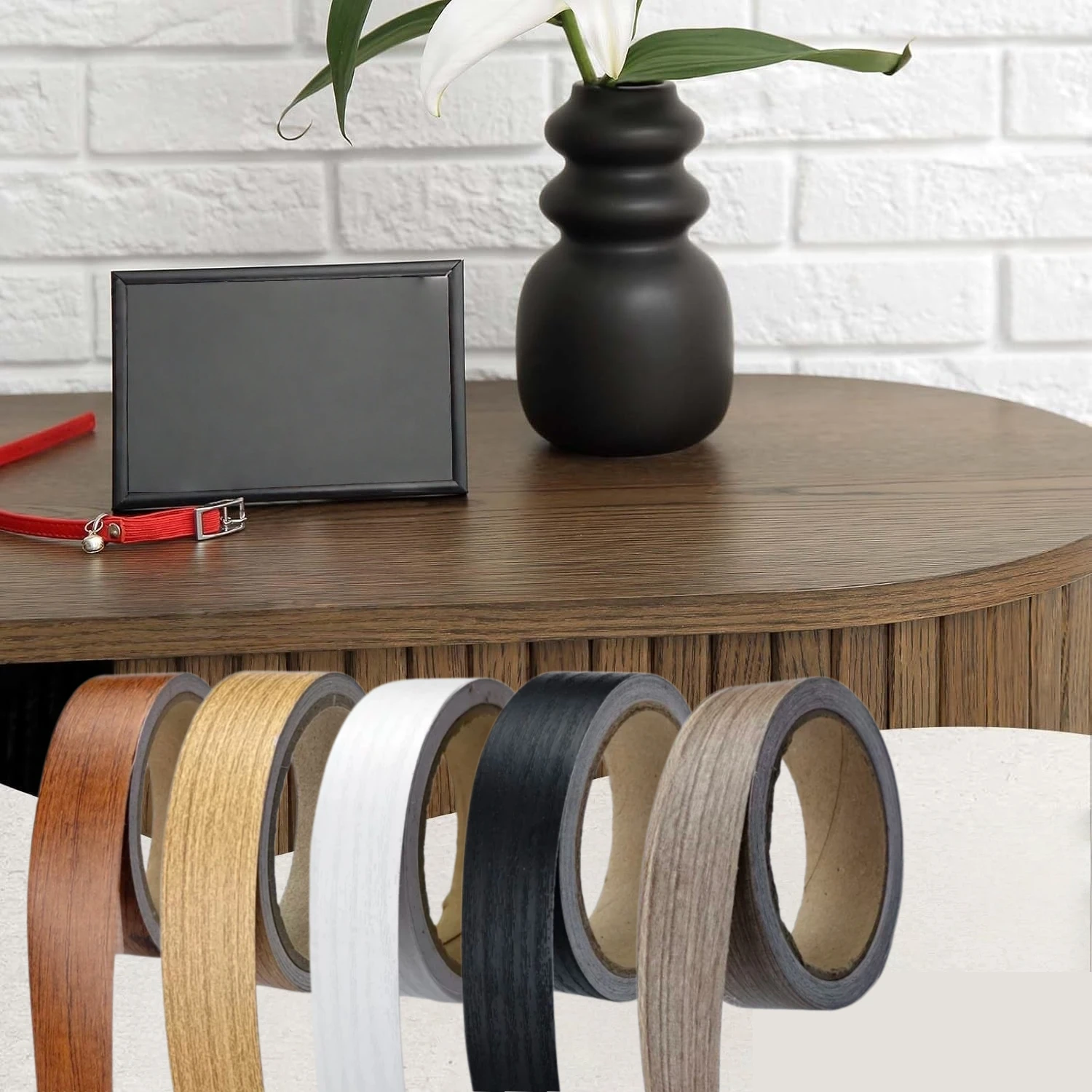 Xfasten Woodworking Tape - 1pc 10mX3cm Self Adhesive Wood Grain