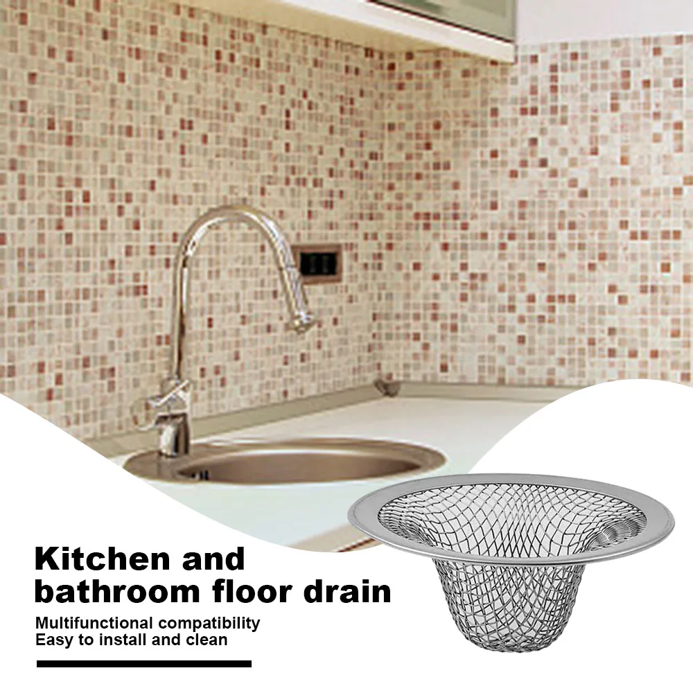 Sink Drain Strainer Sturdy Sewer Draining Protector For Kitchen Bathroom