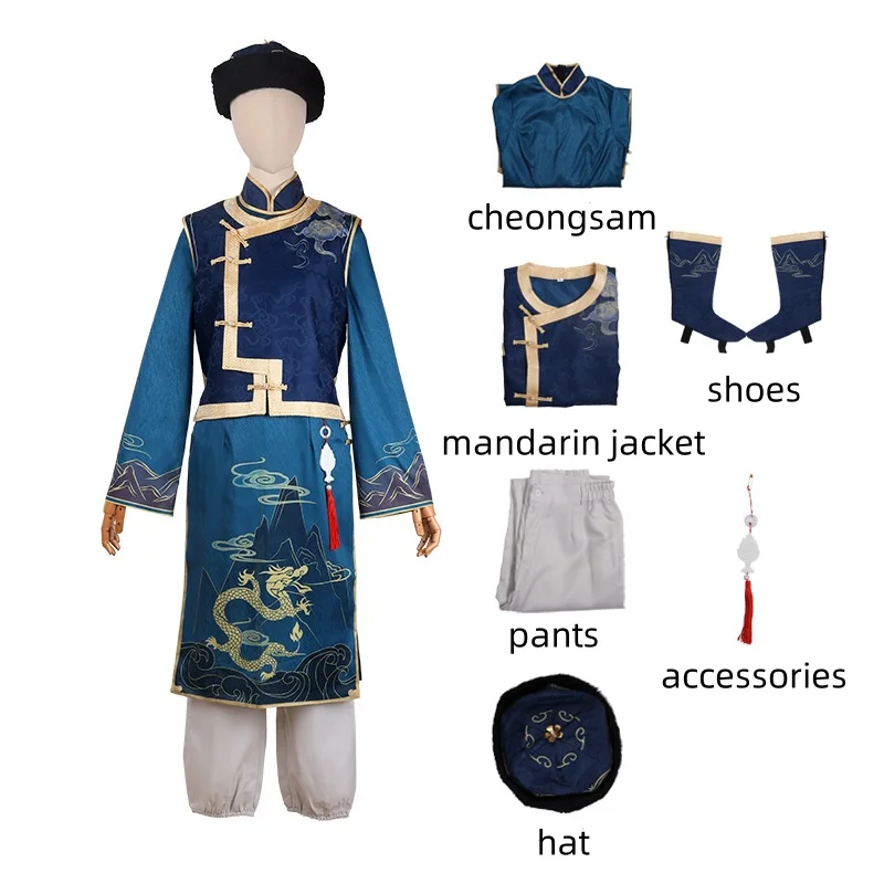 

Game Identity Ⅴ Edgar Valden Cosplay Costume Painter Censer Skin Cheongsam Tangzhuang Wig Woman Traditional Festival Set